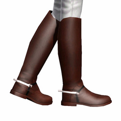Male High Dressage Boots with Spurs